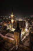 Das Altstadt von Iphofen im Winter, Kitzingen, Unterfranken, Franken, Bayern, Deutschland, Europa