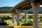 Motorway bridge, Werra bridge on the A 71 near Meiningen, German unity transport project, DEGES,