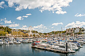 View over the harbor and marina at Torquay, Torbay, England, UK