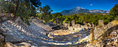Das Theater von Phaselis, antike Stadt an der Küste, Provinz Antalya, Türkei