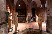 Ecce Homo, exhibition by Stephan Guber in the St. Jürgen Church in Grube, Ostholstein, Schleswig-Holstein, Germany