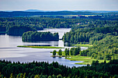 View from the observation tower in the Aulanko Nature Park, Hämeenlinna, Finland