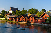 Speicherhäuser am Fluss, Altstadt, Porvoo, Finnland