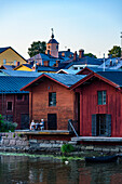 Storage houses by the river, Altdtadt, Porvoo, Finland
