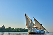Segelboot auf dem Nil, Ägypten