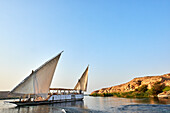lazulli boat,egypt,river nile, landscape