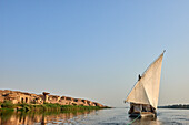 lazulli boat,egypt,river nile , landscape
