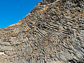 Basalt columns on Reynisfjara Beach near Vik, Iceland, Europe