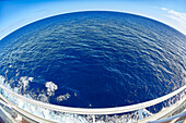 The earth is round; View to the horizon in the Atlantic Ocean in front of the Canaries, Europe
