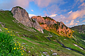 Weißsteinspitze and Torkarspitze, from Bladner Joch, Carnic Alps, Carinthia, Austria