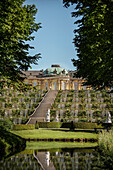 Schloss Sanssouci, UNESCO Weltkulturerbe "Schlösser und Parks von Potsdam und Berlin", Brandenburg, Deutschland