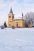 Muonio Church, winter, Muonio, Lapland, Finland