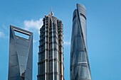 Shanghai World Financial Tower, Jin Mao Tower, Shanghai Tower, Pudong, Shanghai, Volksrepublik China, Asien