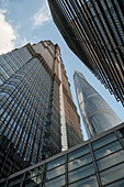 Jin Mao and Shanghai Tower, Pudong, Shanghai, People&#39;s Republic of China, Asia