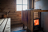 Sauna in Lappland, Schweden\n