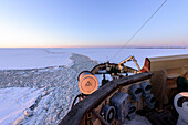Tourist ride on the historic icebreaker Sampo, Kemi, Finland