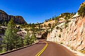 The drive to Zion National Park shows many natural wonders and is very worth seeing