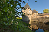Moated castle Haus Kemnade, near Hattingen, Ruhr, North Rhine-Westphalia, Germany