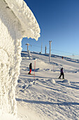 Skigebiet auf dem Hausberg bei Levi, Finnland