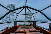 Glass igloo in Levi, Finland