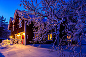 Sauna and guesthouse Immelkartano in Levi, Finland