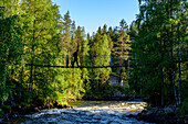 Mylykoski watermill with waterfall, pictures from Bear Circle hiking trail, Finland