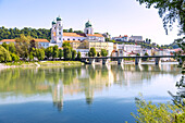 Passau, Dom St. Stephan, Veste Oberhaus, Inn, Bayern, Deutschland