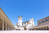 Assisi; Basilica of San Francesco; Lower church, upper church; Colonnades