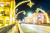 TBILISI, GEORGIA: Christmas decoration in Tbilisi city centre, capital of Georgia