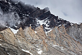 Scharfkantige Felsen, Nationalpark Torres del Paine, Patagonien, Provinz Última Esperanza, Chile, Südamerika