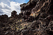 Lava rocks in the volcanic field of Pali Aike National Park, Patagonia, Santa Cruz Province, Chile, South America