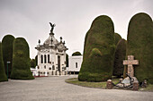 Prunkvolle Grabmäler im Friedhof "Cementerio Municipal Sara Braun", Punta Arenas, Patagonien, Chile, Südamerika