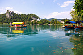 bled; Lake Bled; Bleyski degrees; Pletna rowing boats; Parish Church of Sveti Martin