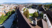 Ljubljana; Ljubljanski grad; Stadtburg; Panorama, Slowenien