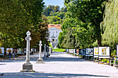 Ljubljana, Park Tivoli, Jakopic Promenade und Schloss Tivoli, Slowenien