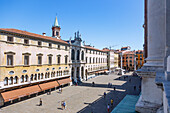 Vicenza; Piazza dei Signori, Palazzo Monte di Pieta, Piazza delle Biade, Roman columns