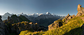 Peaks, Eiger north face, Grindelwald, Bernese Oberland, Switzerland