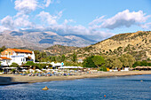 Agia Gallini; Strand, Stochos Taverna, griechische Insel, Kreta, Griechenland
