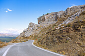 Asterouissa-Gebirge, Bergstraße nach Lentas, griechische Insel, Kreta, Griechenland