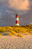 List Ost lighthouse at Ellenbogen, Sylt Island, Schleswig-Holstein, Germany