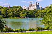 New York City, Manhattan, Central Park, The Lake, The Beresford, USA