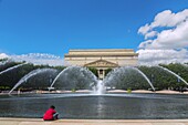 Washington D.C., National Mall, National Archives, National Gallery Sculpture Garden, Ice Rink, USA
