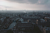 Aerial view of a city, Paris, Ile-de-France, France