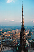 High angle view of a city, Notre Dame, Paris, Ile-de-France, France