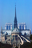 Blick auf die Notre Dame, Paris, Ile-de-France, Frankreich