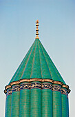 Low angle view of a minaret, Mevlana Museum, Konya, Central Anatolia Region, Turkey