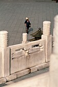 Terrasse eines Gebäudes, Halle der höchsten Harmonie, Verbotene Stadt, Peking, China