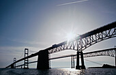 Brücke über das Meer, Chesapeake Bay Bridge, Chesapeake Bay, Maryland, USA