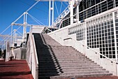Steps of a building, Sydney Exhibition And Convention Centre, Darling Harbor, Sydney, New South Wales, Australia