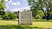 An isolated picket fence outside of Louisville, Kentucky.